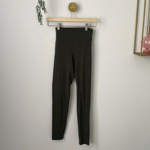 Aerie Offline Olive Green Leggings Ankle Crop